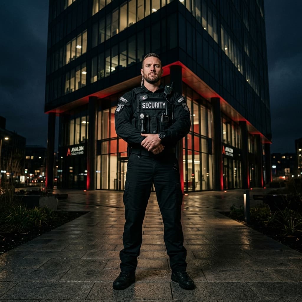 Premier security guard on duty